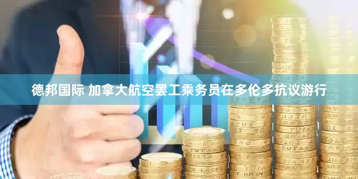 德邦国际 加拿大航空罢工乘务员在多伦多抗议游行