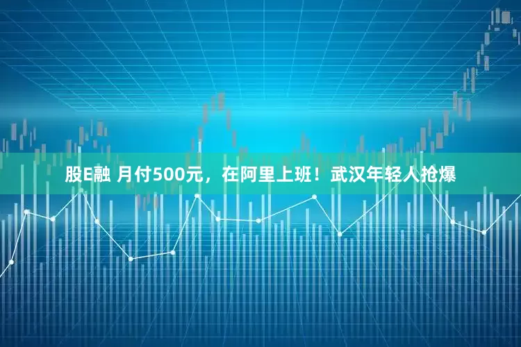 股E融 月付500元，在阿里上班！武汉年轻人抢爆